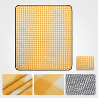 Picnic Blanket and Camping Mat with Aluminium Foil, Heavy Duty Sleeping Mat for Family Picnic, Waterproof Garden Mat with Storage Bag, Tent Mat