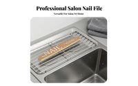 12 Pieces Double-Sided Emery Board Non-Shedding Grit Nail Shaping and Polishing File Washable & Reusable Sponge Polishing Sponge Block for Women