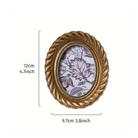 Oval Picture Frame Vintage Oval Photo Frame Gold for Vanity