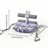 Floor Sit-up Bar with Padded Low-Profile Abdominal Exercise Bar with Phone Holder Portable Fitness Equipment for Beginners, Home Gym