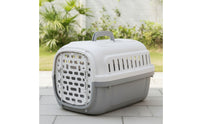 Pet Carrier with Barrier Secure Hard-Sided Cat Carrier Easy to Hygienic Pet Enclosure Crate with Handle cats, Car Travel