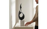 Modern Abstract Sculpture Decorative Marble Base Sculpture Minimalist Home Decor for Shelf Display