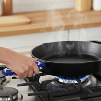 Cast Iron Pot Grip Flexible Cast Iron Skillet Pot Grip Reusable Anti-Scald Pan Hand Sleeve for BBQ, Camping