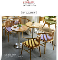 奶茶店桌椅组合休闲创意清吧西餐咖啡厅清新餐厅洽谈商用卡座沙发 方桌 官方标配