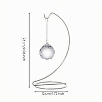 Metal Ornament Stand with Crystal Decorative Tabletop Hanger with Crystal Ornament Display Stand with Round Base Stable Sleek