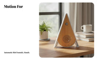 Triangle Avian Sound Box Adjustable Volume Singing Avian Box Portable Nature Sound Machine Timer Function for Office