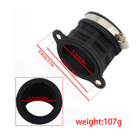 Motorcycle Intake Boot Black Intake Boot Easy to Install Carburetor Connector for Garage