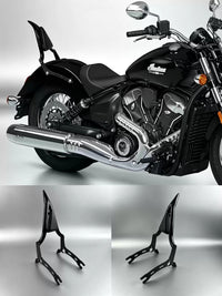 GUANTENGYU Quick-Release Passenger Backrest for Indian Scout Bobber 1.5-Inch