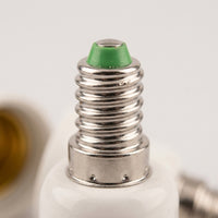 1a Rated Current E14 to E27 Light Fixture Adapter for Home Lighting, Heat Resistant Lamp Screw Base Adapter, Single Electrical Adapter Piece