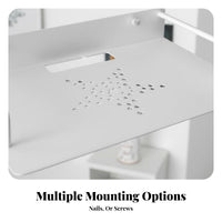 Easy Installation Drill-without Drilling Image Display Device Shelf Space Saving Image Display Device Wall Shelf Sturdy for Renters, Bedroom
