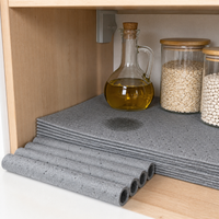 Range Hood Grease Filter Mat and Dust Cover Set with Oil Absorbing Strips
