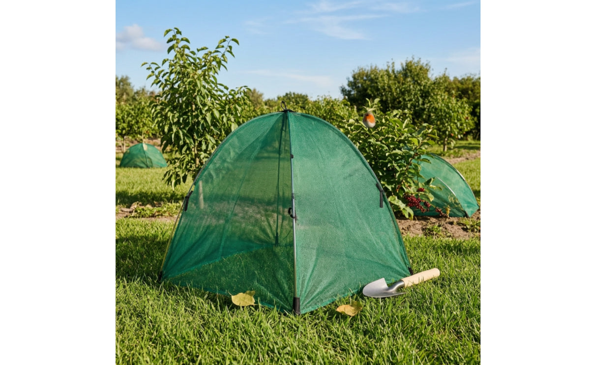 Mesh Plant Cover with Steel Frame Breathable Plant Protection Cover Sturdy Garden Cage for Balcony