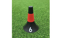 10 Pieces Basketball Cone Numbered Agility Training Cones Flared Cone with Anti-Slip Band for Athletes, Coaches, Soccer Practice