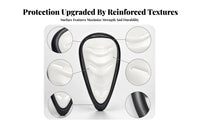 TPR Edging Hard Plastic Groin Cup Ventilated Vented Groin Cup Teardrop-Shaped Contoured