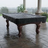 Dustproof Pool Table Cover Waterproof Billiard Table Cover Scratch Resistant for Outdoor, Storage, Bar