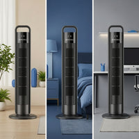 Quiet Floor Fan with Distant Control Wide Oscillation Oscillating Floor Fan 4-Speed Slim for Small Apartment