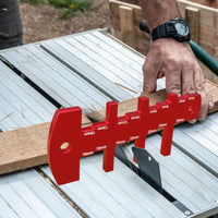 Metric and Inch Markings Woodworking Height Gauge Two-Scale Scale Cutting Depth Gauge Aluminum Alloy Measurement Template Burrburrless for Woodworkers