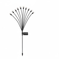 Waterproof Solar Glowing Lights Sways in the Wind LED Ground Stake Light Wireless Installation for Patio, Pathway, Yard