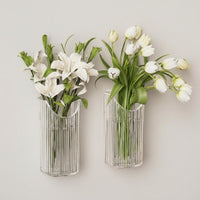 Adhesive Plant Holder Drilldrill-Less Installation Adhesive Ribbed Flower Holder