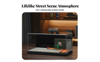 1:64 Scale Miniature Scene Brighten-up Miniature Cityscape Display 1:64 Miniature Scene Detailed Scenery Illuminated