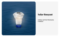 RGB Floater Light Waterproof IP67 Buoyant Water Luminaire Dispenser Color Changing Lights Solar Floater for Swimming Pools, Spas, Garden