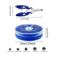 Fishing Pliers Compact Fishing Pliers with Case Portable for Anglers