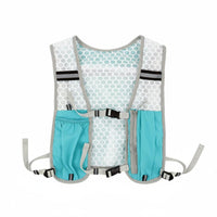 Lightweight Running Vest Backpack Mesh Panels Cycling Vest Backpack Reflective Sports Gear Front Pockets