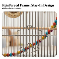 Includes Accessories Large Myna House Spacious Interior avian enclosure Easy to pet cleaning Supply sturdyDuty Wire Mesh for Aviary Hobbyists, outsidedoor, outsidedoors, Indoor, Indoors