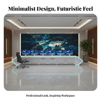 Control Center Console Modern Design Security Console Multi-Display Setup Dispatch Control Desk for Dispatchers, IT Professionals
