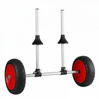 Kayak Scupper Cart Sturdy Duty Aluminum Frame Scupper Hole Kayak Cart Wheeled Watercraft Hauler Adjustable Width Watercraft