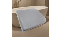 Bathtub Pillow with PU Finish Gray Bath Support Cushion Textured for Adults