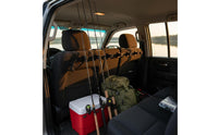 Universal Fit Car Seat Fishing Rod Rack Easy to Install 4 Rod Seat Holder Tangle Avoidance Vehicle Fishing Pole Holder Secure Clips for Anglers, Road Journey