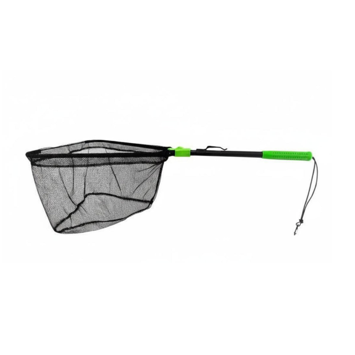 Portable Aluminum Alloy Fishing Mesh Implement-Button Folding Foldable Triangular Landing Net for Anglers, Fishermen