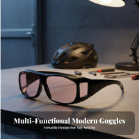 3 Pieces Windproof Outdoor Goggles Enveloping Design Day and Night Glasses Set Protection Driving Glasses for Men, Women, Biking