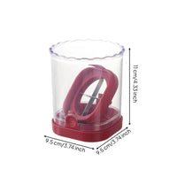 Fruit Slicer Cup Stainless Steel Manual Food Slicer with Container Space-Saving Kitchen Gadget for Meal Kitchen Organizers