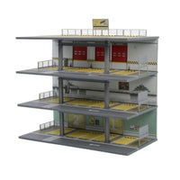 Parking Garage Diorama Die-Cast Model Car Display Steel-Frame Parking Garage Model for Collectors