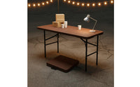 Foldable Design Plastic Folding Table Space Saving Rectangular Folding Table No Assembly Required Easy to Clean for Vendors, Campers, Outdoor, Market Stalls, Camping, Picnics
