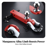 Ball Hitch Shackle Black Coating Finish Vehicle Hardware Polished Outdoor-Adventure Towing Gear