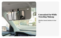 Vehicle Sun Visor Mirror Foldable Sun Visor Mirror High-Resolution for Travel