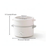 Multifunction Electric Cooker Non-Stick Electric Cooker with Ceramic Pot Small Hot Pot Easy-Clean Compact for Students