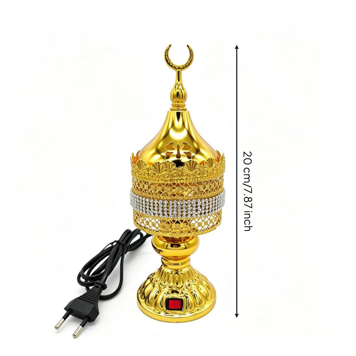 Metal Electric Incense Burner Decorative Electric Incense Burner Flameless for Living Room