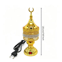 Metal Electric Incense Burner Decorative Electric Incense Burner Flameless for Living Room