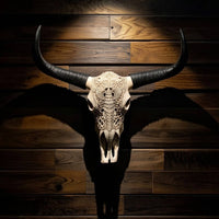 Bovine Wall Decor Cowboy-Themed Head Wall Hanging Resin for Bar
