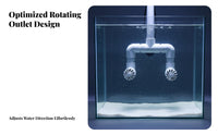 360 Degree Rotating Water Outlet Flexible Direction 360-Degree rotation° Rotating Water Outlet Easy to Clean Fish Tank Current Distributor