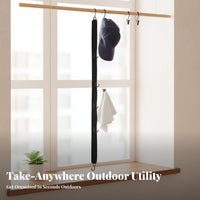 Nylon Strapping Hockey Gear Drying Rack Metal Hooks Hanging Drying Rack Multi Hook Strap Hanger Loop Top for Outdoor