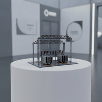 HO Scale Railway Substation Kit Molded Substation Kit Easy to Use Model with Transformer Illustrated Instructions for Dioramas