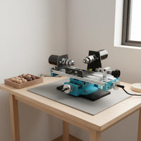 Miniature Small Bead Lathe High-Precision Bead Crafting Machine Quiet Operation Woodworking Equipment for Hobbyists, Garage