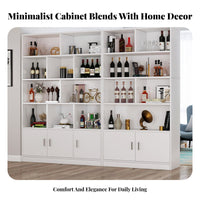Living Room Divider Shelf Multi-compartment Storage Unit Freestanding Display Cabinet Bookcase Open-concept Shelving Suitable for Adults Bedroom Study Home Organization