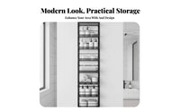No-Drill Installation Multi-Tier Hanging Basket Rack Space-Saving Design over-the-Door Tiered Rack Easy Assembly Household Storage Adjustable Baskets for Families, Homeowners, Kitchen, Bathroom, Bedroom, Closet