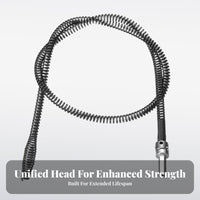 Powerful Clog Removal Olive Head Drain Cleaner Navigates Bends Flexible Pipe Dredging Tool Long-Lasting Construction for Toilet, Kitchen